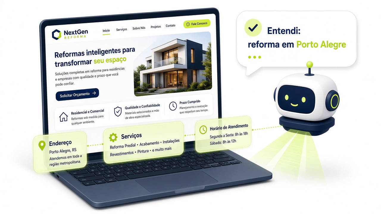 1. A IA precisa conseguir ler o seu site