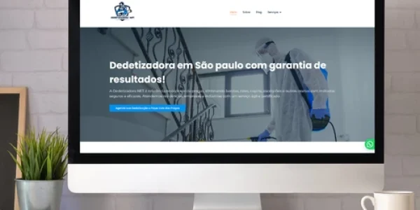 Site para a Dedetizadora NET, especializada no controle de pragas urbanas em São Paulo.