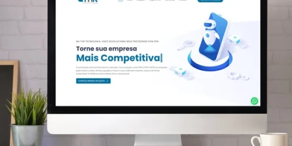 Site para a THR Tecnologia, especializada em automação e gestão de processos empresariais.