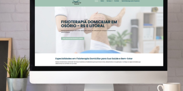 Site para a Fisio Maurício Message, especializado em fisioterapia domiciliar em Porto Alegre.
